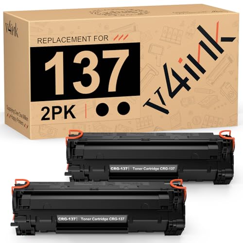 v4ink 2PK Compatible CRG137 Toner Cartridge Replacement for Canon 137 Toner Cartridge Black Ink for Canon ImageClass D570 MF232W MF236N MF242DW MF244DW LBP151DW MF210 MF220 MF230 MF231 MF240 Printer