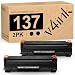 V4INK 2 Pack New Compatible Toner Cartridge Replacement for Canon 137 CRG137 for use in Canon imageCLASS D570 MF216N MF244DW MF247DW MF249DW MF232W MF236N MF237w MF229DW MF227DW MF212W MF217W LBP151DW