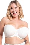 Curvy Kate Luxe Strapless Bra Pearl Ivory 36HH