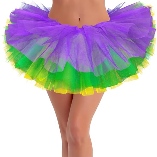 Mardi Gras Tutus for Women Mardi Gras Skirts for Women Tutu Skirt Adults Tutus Womens Carnival Costume Carnival Outfit