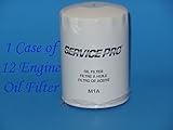 Lot of 12 Engine Oil Filter Service Pro Fits: AMERICAN MOTORS CHRYSLER DESOTO DODGE EDSEL FORD