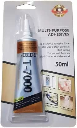 Buyyart New T - 7000 Strong Adhesive Glue Multipurpose, Water-Resistant, Corrosion-Free Phone Frame Glue - Safe for Environment - Acrylic Sealant for Phone LCD Screen, DIY Objects - 50ml Black