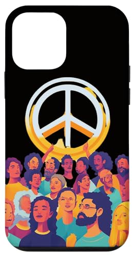 iPhone 12 mini Diverse Group Holding Peace Symbol Case