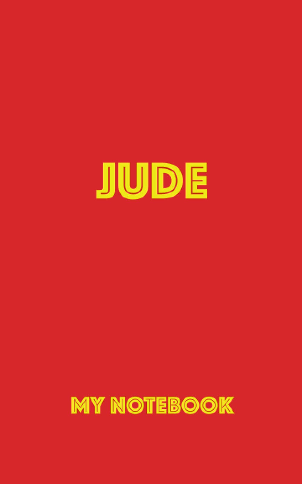 JUDE My Notebook: Blank Lined Notebook