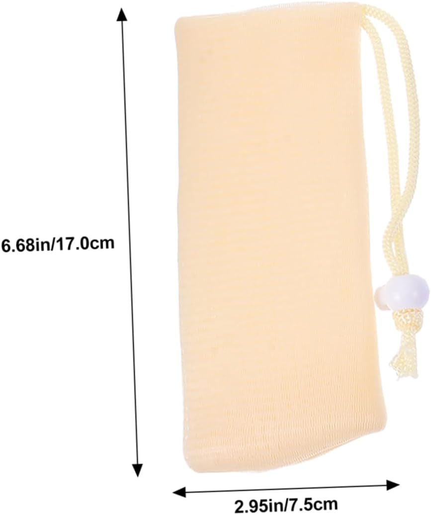 4Pcs Exfoliating Soap Pouch Mesh Foaming Bags for Shower Bath for Quick Drying and Skin Care for Storing Bar Soap Exfoliating Scrubber