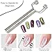 3 IN 1 Cat Eye Magnet for Nails,Y-Shaped Double Head Nail Magnetic Wand,Cat Eye Gel Polish Nail Art Design Tools Multifunctional Powerful Force Magnets Pen for Home DIY, Salon Manicure
