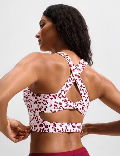 Image of Sports Bras for Women Criss-Cross Back Padded Workout Tank Tops Medium Support Crop Tops for Women