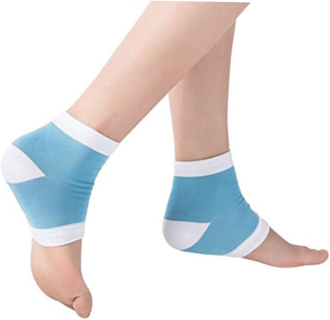 Vented Toeless Spa Socks Moisturizing Gel Heel Socks Foot Moisturizer for Dry Cracked Skin