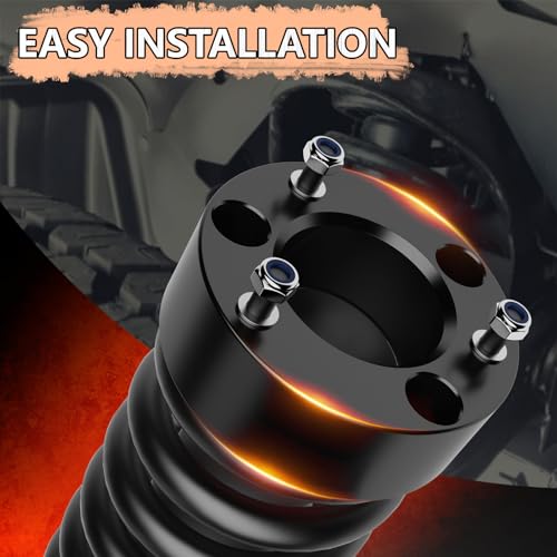 Image of 3 Inch Front Leveling Lift Kit For 2004-2026 Ford F150 2WD /4WD, Lift Kit Compatible With Expedition 2003-2018,2pcs Aluminum Suspension Strut Spacers | Raise Front End 3 inch
