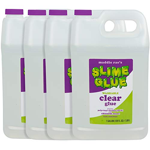 Maddie Rae's Clear Slime Glue (4 Gallon) Non Toxic, Washable