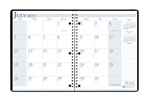 House of Doolittle 2015 - 2016 Academic Year Planner, Monthly, 3-Hole Punched, Bright Blue, 8.5 x 11 Inches (HOD26308-16)