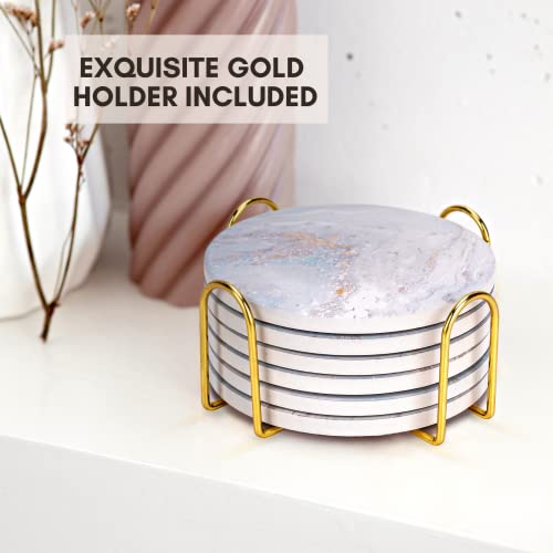 ilohaus Ceramic Absorbent Coasters Set of 6