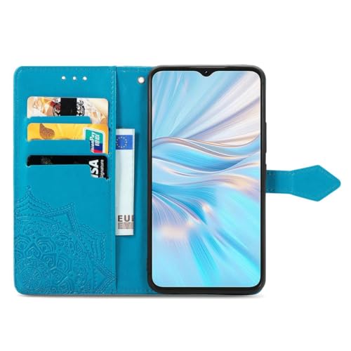 Coque Blackview C70 König Design étui à clapet bleu anti-chute pour préserver l'écran - 3