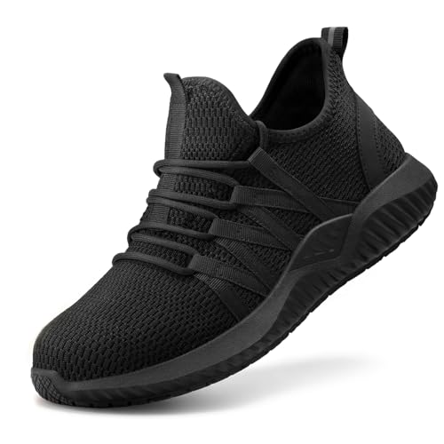 Image of Steel Toe Work Shoes for Men Women丨Non Slip Waterproof Safety Sneakers