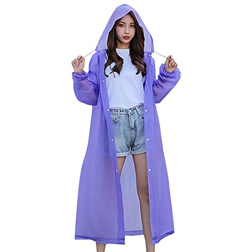 Blusea – Capa de chuva feminina, impermeável, para viagens ao ar livre, estilo siamês, para chuva, n