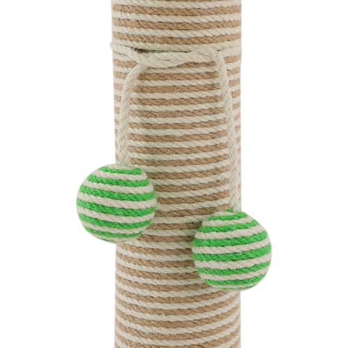 Rascador para gatos tipo árbol de 27.5 pulgadas con pelota colgante miniatura 7