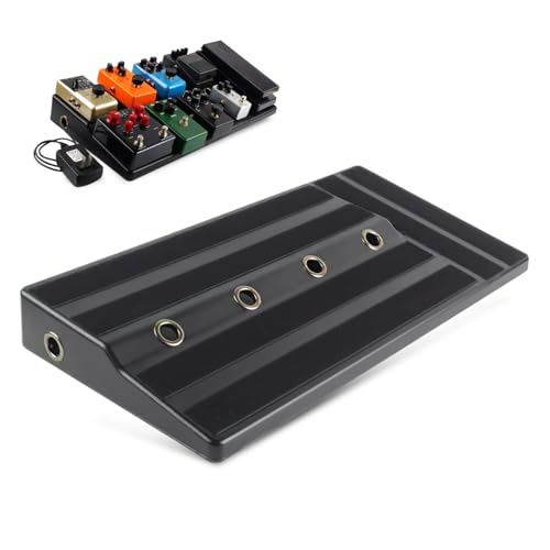 Happyyami Guitar Effects Pedal Board Portable Lightweight Cradle Mounting and Cable Management for Musicians the Go Durable Accessory for Guitar Effect Pedals