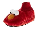Sesame Street Slipper Puppet House Shoes - Elmo Slipper Kids Girls Boys Warm Plush Sandals - Red 3D Elmo (size 5-6 Toddler)