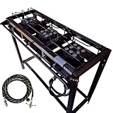 Fogão Industrial 3 Bocas Alta Pressão, 95x35x80cm, Aço Carbono, com Kit Mangueira (1m) e...