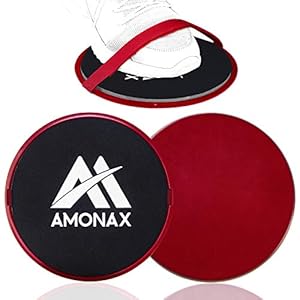 Amonax 2X Core Sliders de Ejercicio 2 Discos de Deslizamiento de Doble Cara Disco Abdominales para Abs Entrenamiento, Hogar, Yoga, Fitness, Pilates, Ejercicios de Cuerpo para alfombras y Pisos Duros
