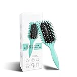Curl Brush - Define Styling Brush with Prongs, for Combing and Shaping Men's and Women's Curls to Reduce Pulling and Curl Separation (Green, 24cm)
