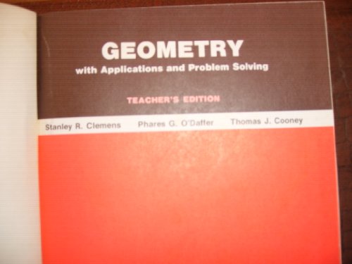 Geometry: With applications and problem solving 0201009757 Book Cover