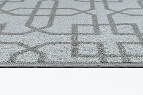 Alfombra antideslizante de cocina plateada de 67x120 cm multiusos 6