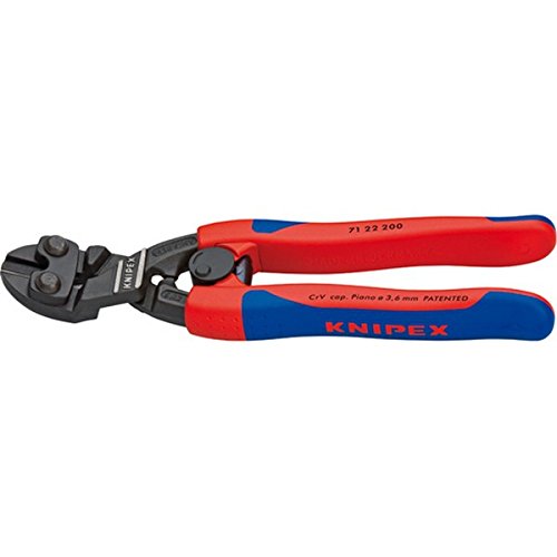 Knipex 71 22 200 Compact Bolt Cutters "Cobolt" 7,87" 20° Angled With Soft Handle #TOP30