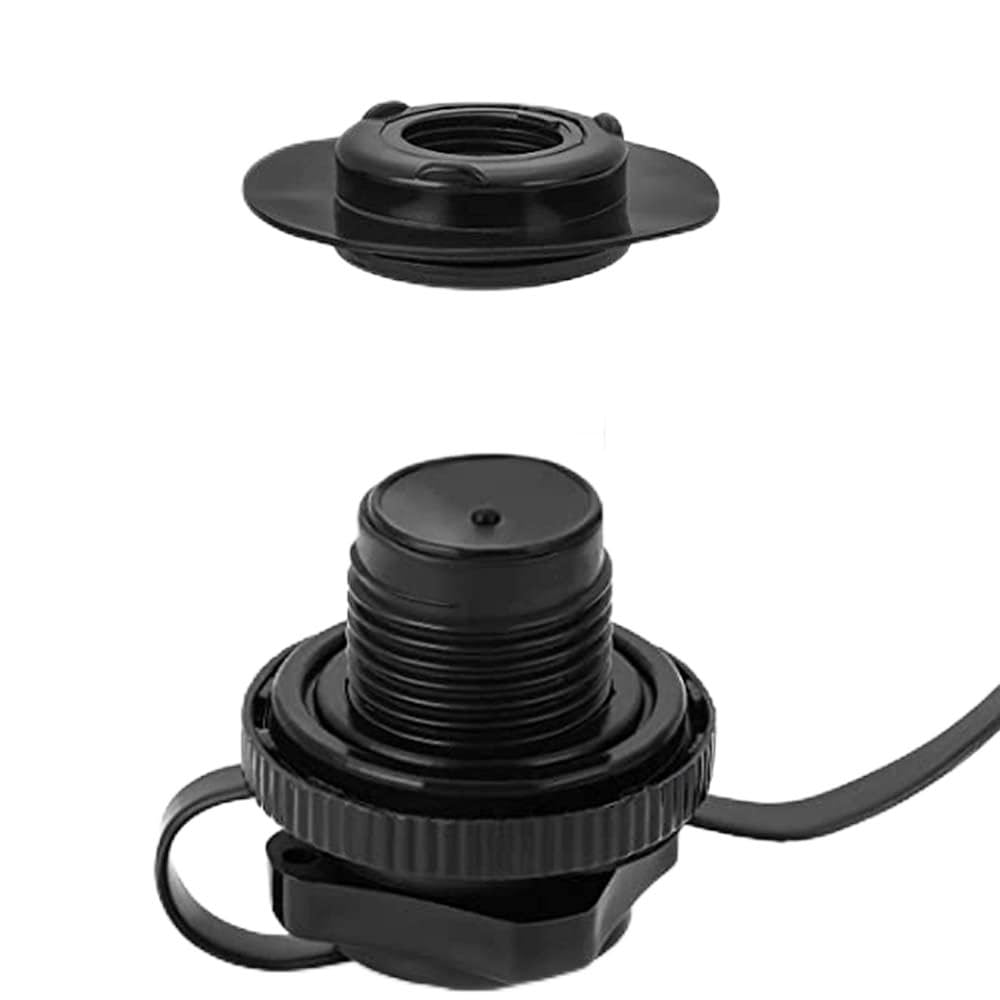 Juliyeh 2 Pcs Air Valve Inflatable Boat Spiral Air Plugs One Way Inflation Replacement Screw Boston Valve for Rubber Dinghy Raft Kayak Pool Boat Airbeds