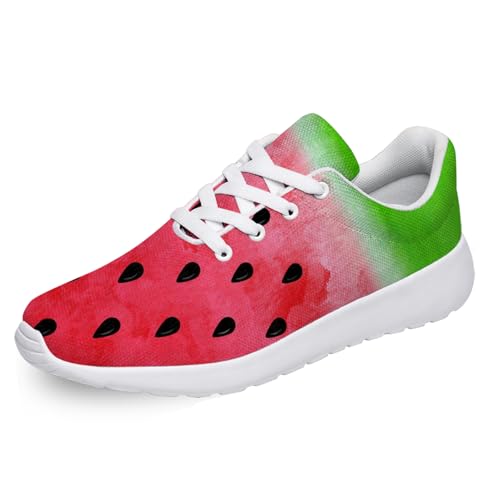 Women's Men's Watermelon Tennis Running Shoes Summer Fruit Sneakers Gifts for Men Women