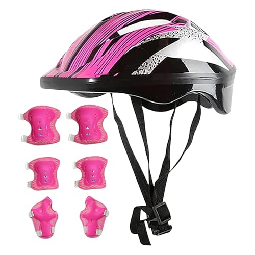 Protección Protección para Niños | Protección para Patines para Niños Pequeños - Casco Ligero Protección para Codo Suave y Rodilleras para Scooter de 3 a 10 Años Bicicleta Esquí Snowboard
