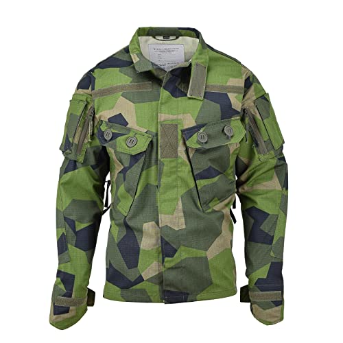 Jacke im schwedischen Militärstil TacGear M90 Camouflage Uniform Truppen Feld BDU, Mehrfarbig, L Jacke im schwedischen Militärstil TacGear M90 Camouflage Uniform Truppen Feld BDU, Mehrfarbig, L