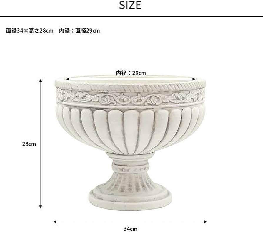 Amazon.co.jp: プランター アンティーク ローマ風 フラワー