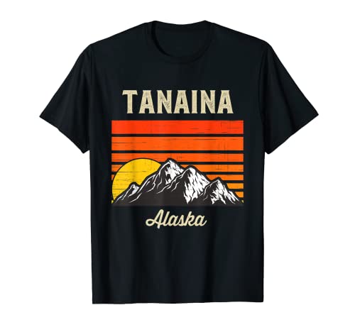 Souvenir di Tanaina Alaska Retro City State USA Maglietta