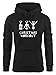 Produktbild MoonWorks Kapuzen-Pullover Damen Weihnachten lustig Christmas Workout Flaschenöffner Korkenzieher Wein Trinken Hoodie schwarz M