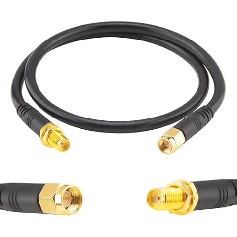 Boobrie 50CM SMA Male to Female Antenna Cable Cover