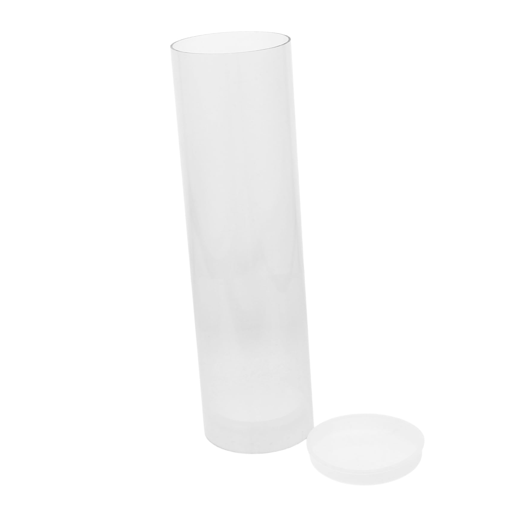 Ciieeo Plastic Badminton Container Ball Holder for Shuttlecocks Diy Tennis Ball Storage Portable Ball Tube Resilient Plastic Large Capacity