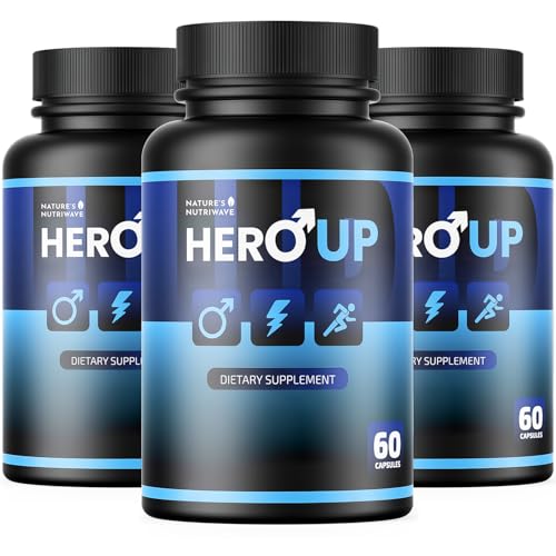 HeroUP Plant-Based Capsules USA Made 60 Ct 3 Month Supply