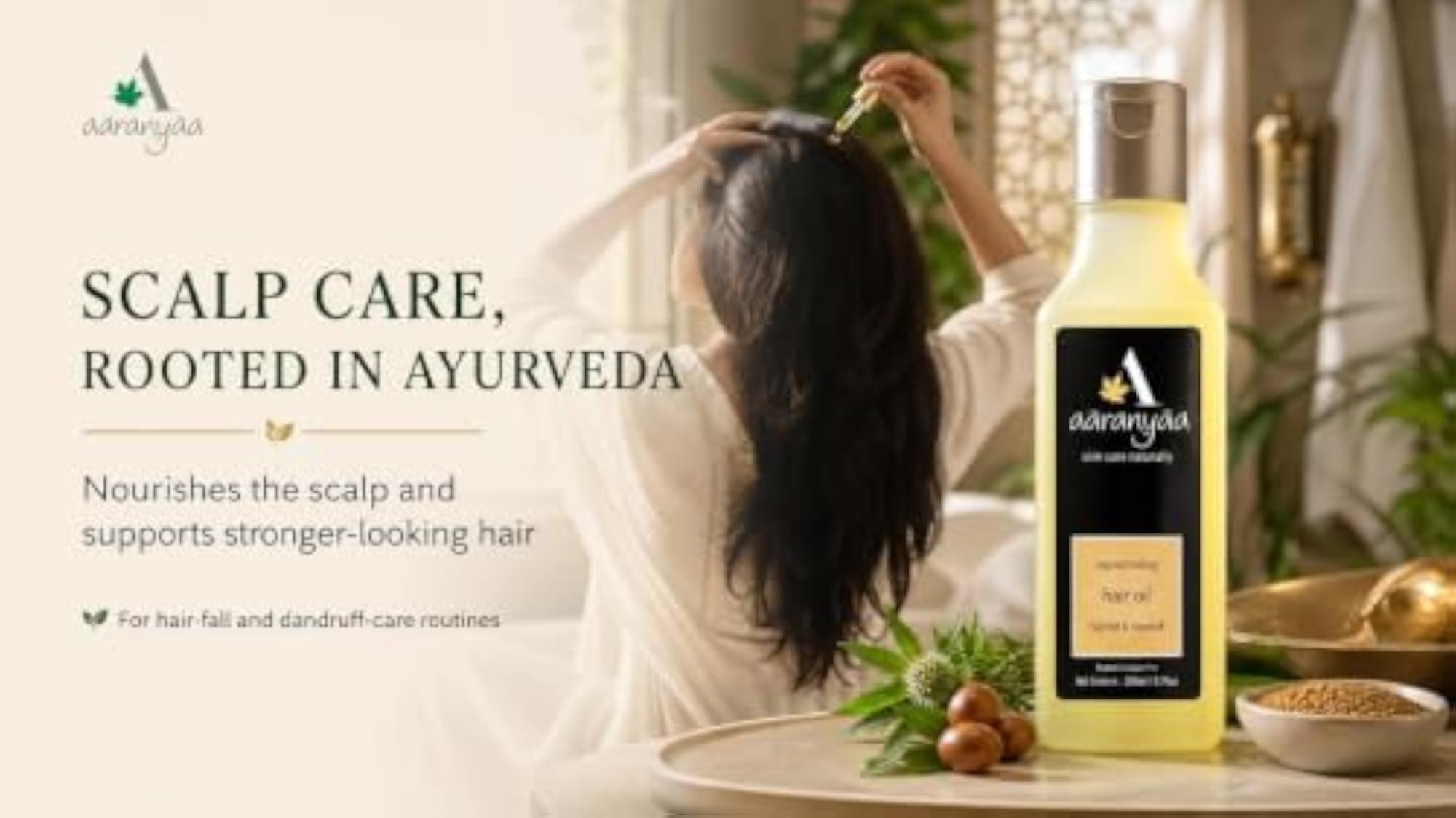 Ayurvedic Rejuvenating Hair Oil for Hair Fall Control
