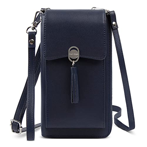 Pearl Angeli Small Crossbody Bag RFID Phone Wallet Women Cellphone Credit Card Purse with Adjustable Shoulder Strap