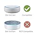 WALI Outlet Wall Mount, Holder Stand for Echo Dot 3rd Gen, Smart Home Speakers Plug Mount for Alexa with Cable Management, (AMM002-W), 1 Pack, White