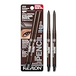 Revlon ColorStay Pencil Eyeliner with Built-in Sharpener, Waterproof, Smudgeproof, Longwearing Eye Makeup with Ultra-Fine Tip, 202 Black Brown, 2 Pack