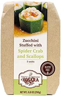 Rosara's Zucchini Stuffed with Spider Crab and Scallops from Navarra Spain - 8.8 Oz