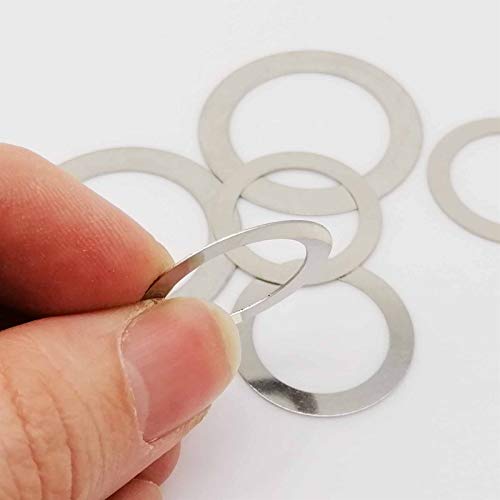 Arandelas de acero inoxidable 304 M8x12x0.1mm que previenen el desgaste axial 3
