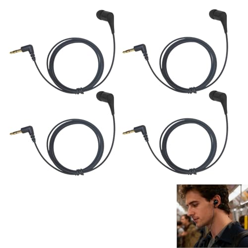 Écouteurs Intra-Auriculaires Mono Côté Filaire, Prise 3,5 mm, Compatible avec iPhone, iPod,...