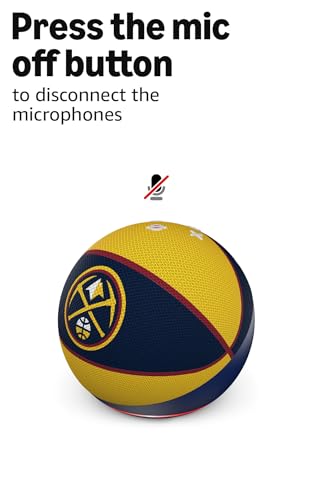 Image of Amazon Echo Dot (newest model) | Officially Licensed NBA Limited-Edition | Denver Nuggets