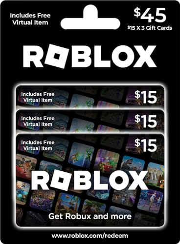 Roblox-Physical-Gift-Cards-Multipack-of-3-x-15-Includes-Free-Virtual-Item-Redeem-Worldwide
