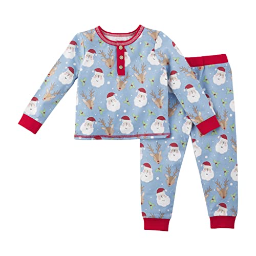 Mud Pie Baby Boys' Santa Clause Pajamas