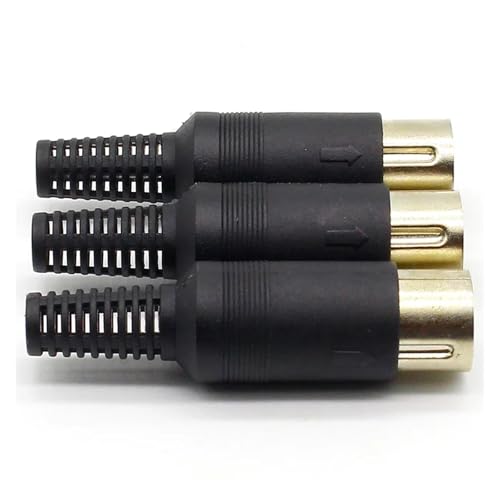 Conector de cable macho DIN de 5 pines con asa para evitar tirones y roturas internas 5