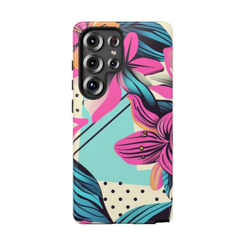 Coque Samsung S25 Ultra rigide fleurie antichoc et anti-rayures finition brillante